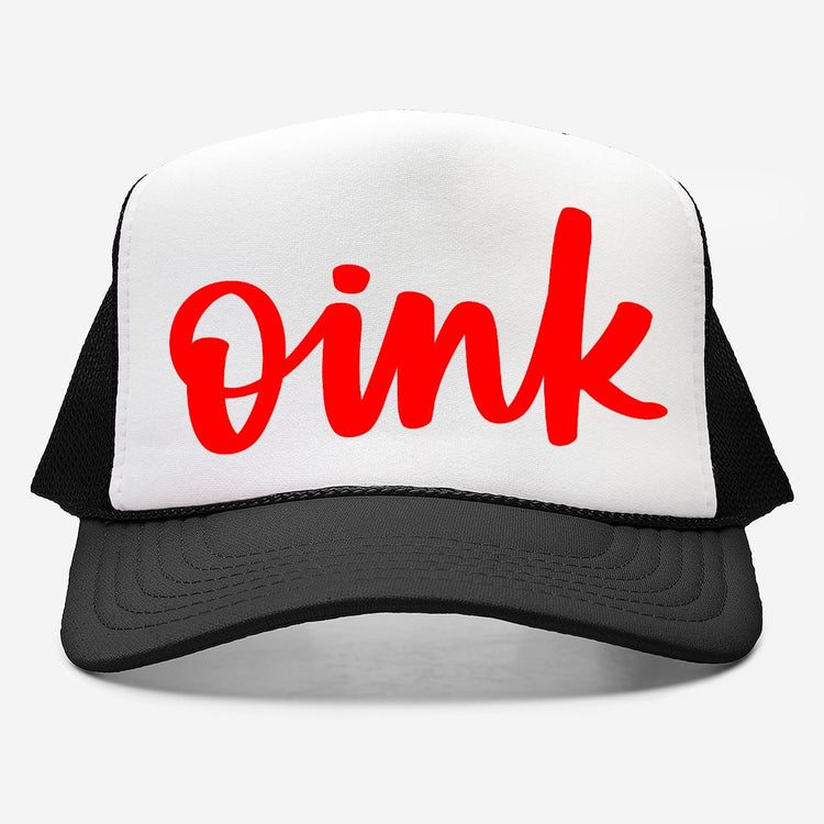 Oink Embroidered Trucker Hat