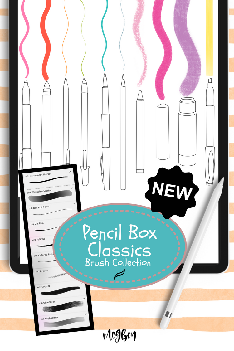 Pencil Box Classics | Brushes for Procreate