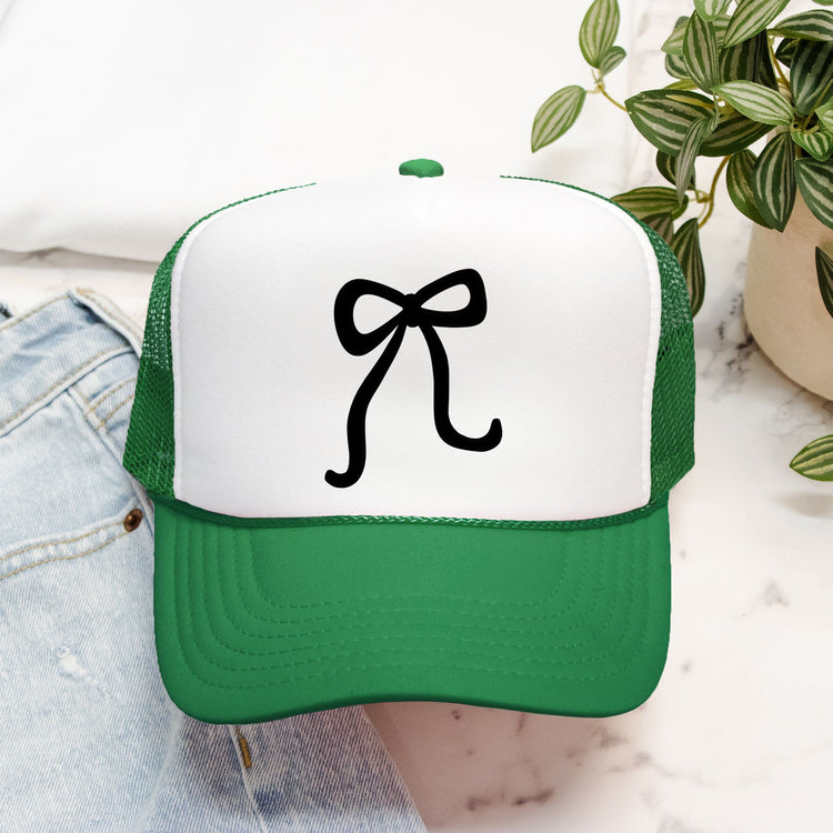 Bow Embroidered Trucker Hat