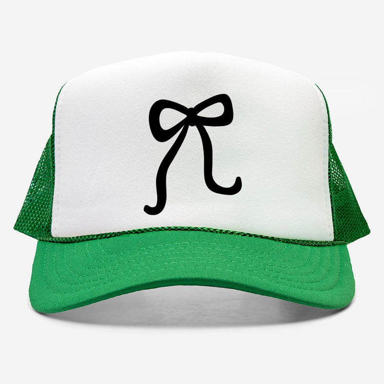 Bow Embroidered Trucker Hat