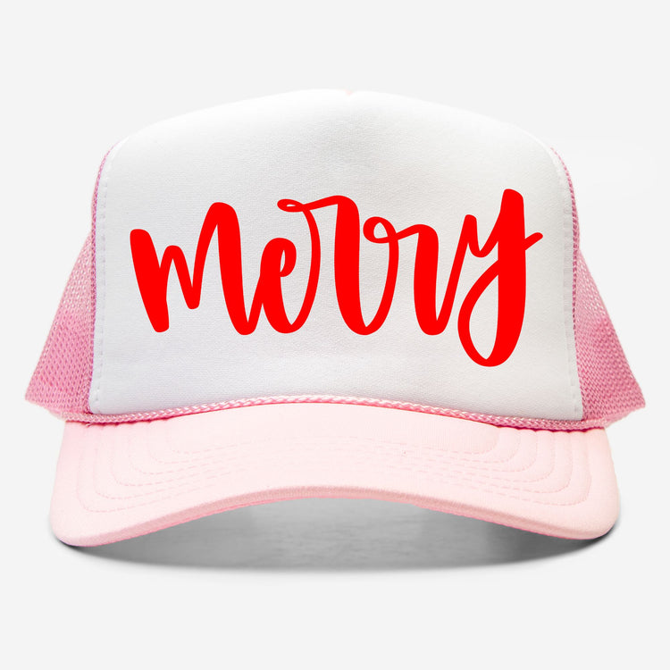 Merry Embroidered Trucker Hat