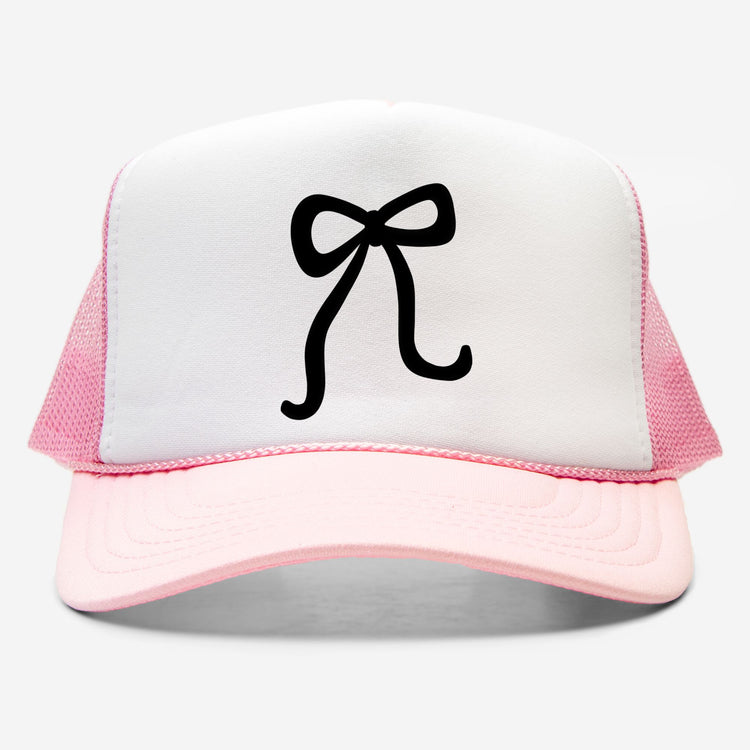 Bow Embroidered Trucker Hat
