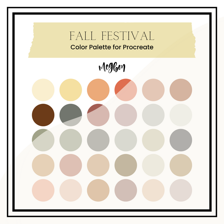 Fall Festival Palette | Color Palette for Procreate