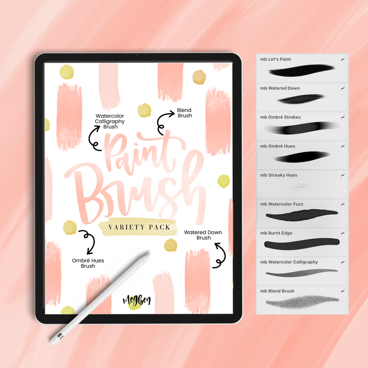 Paint Brush Variety Pack | Brushes for Procreate