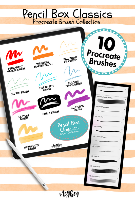 Pencil Box Classics | Brushes for Procreate