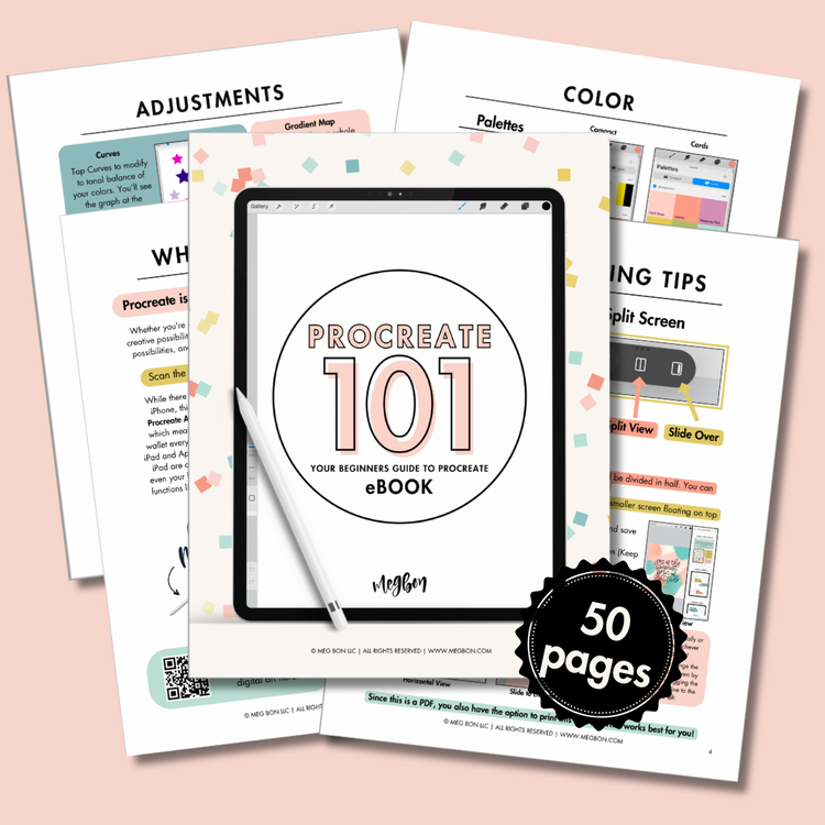 Procreate 101: Your Beginners Guide to Procreate | PDF – MEG BON LLC