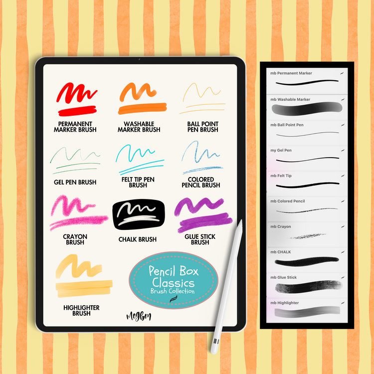 Pencil Box Classics | Brushes for Procreate