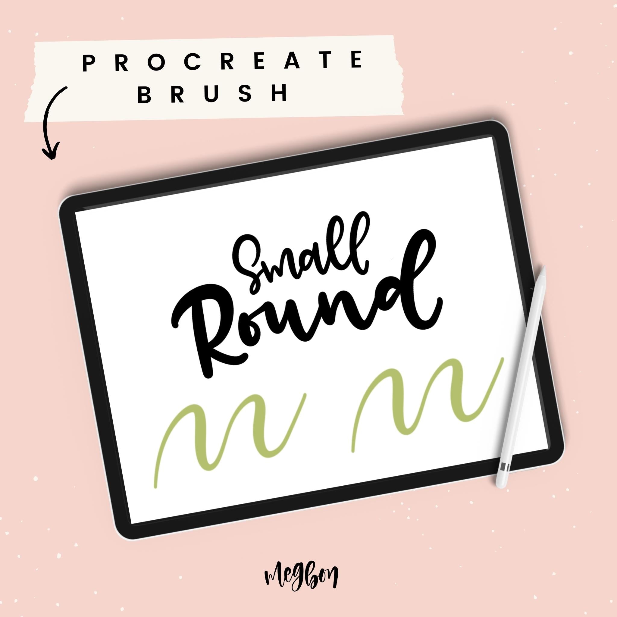 The Small Round Brush Brush for Procreate MEG BON LLC